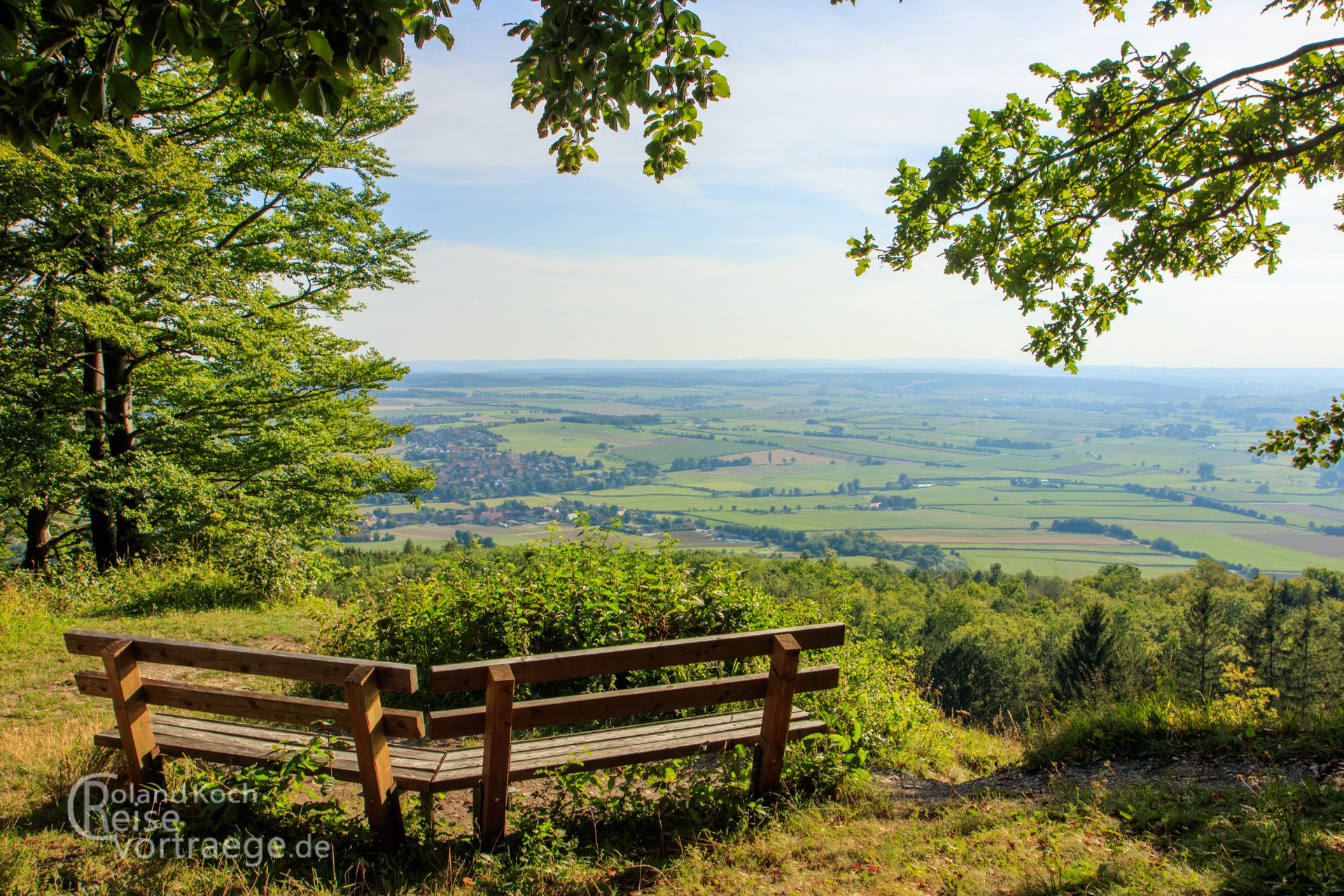 Schwäbische alb - Panoramablick vom Hesselberg